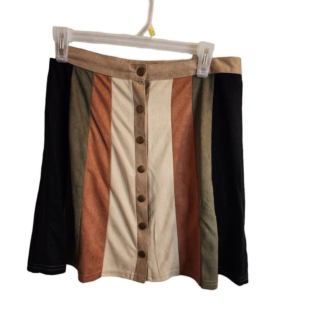 Andrée By Unit Medium Suede Mini Skirt